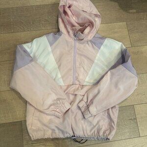 NEW LOOK SPORT WOMENS SMALL PINK WINDBREAKER JACKET